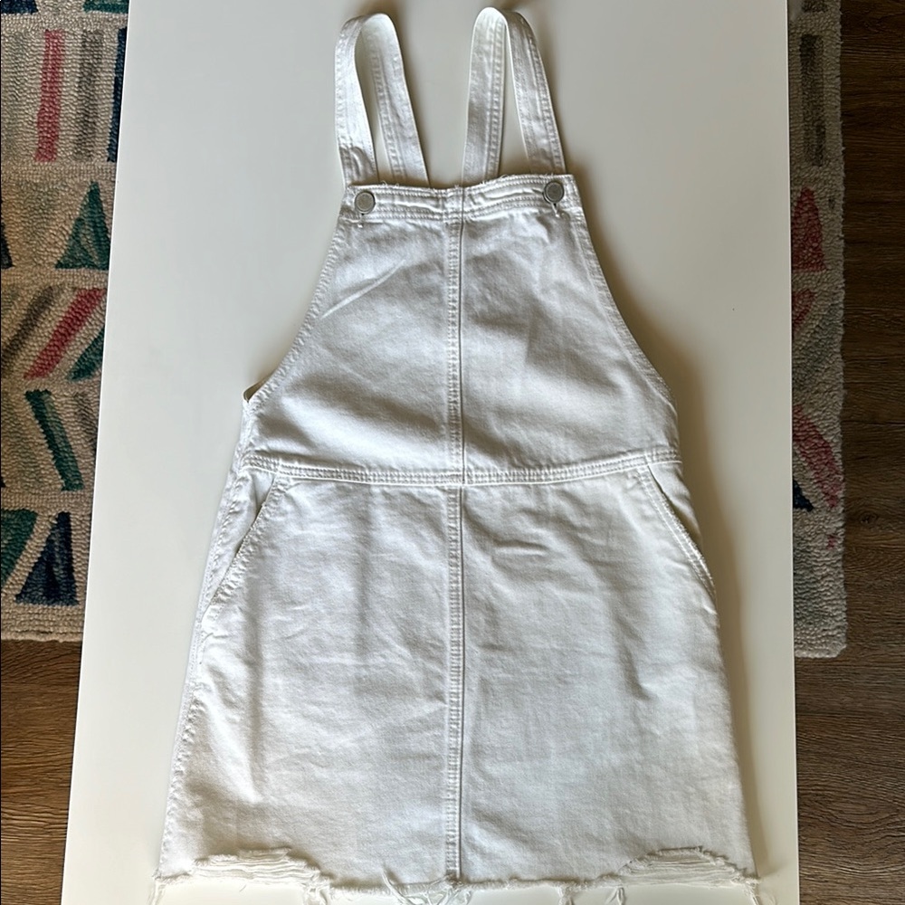 Blank NYC White Denim Overall Dress